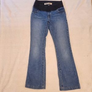 GAP Light Blue Maternity Jeans with Black Elastic Waistband